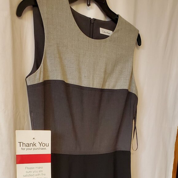 NWT! Vintage Calvin Klein Lined Dress Size: 4 - Picture 3 of 10
